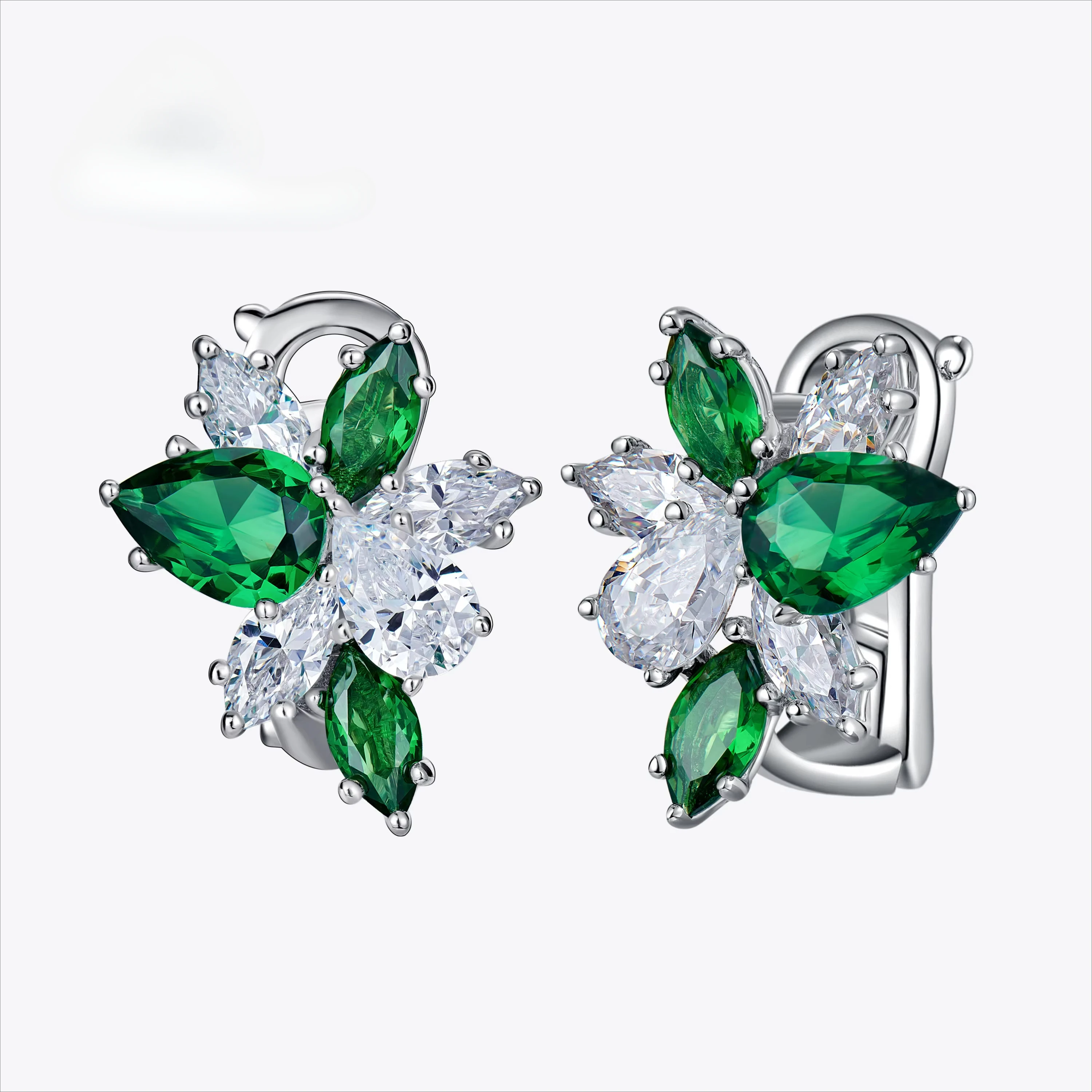 

Fashion Jewelry Earrings Cluster S925 Gold Plated Zirconia Fine Jewelry Diamond Earrings Women