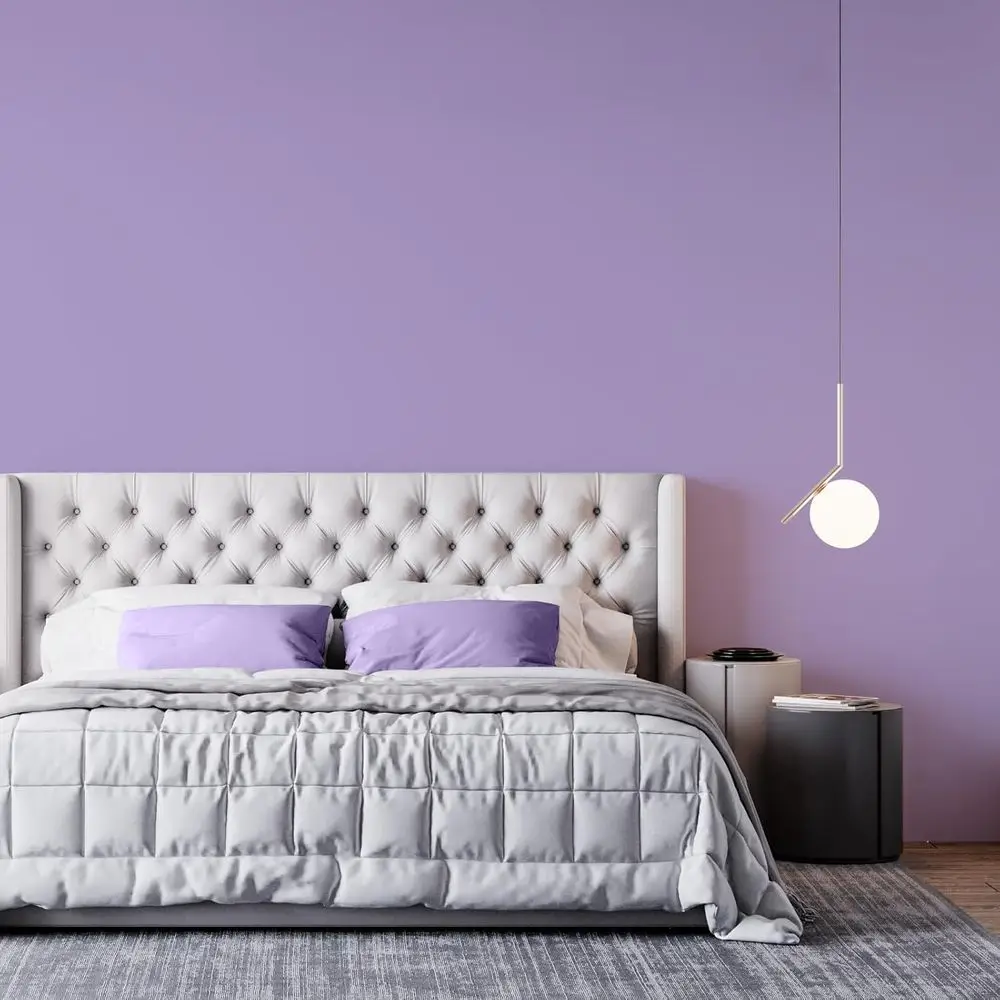 ورق جدران أرجواني صلب أرجواني قابل للتقشير واللصق ورق جدران 23.6 بوصة × 472 بوصة ورق اتصال حديث غير لامع ذاتي اللصق قابل للإزالة #4