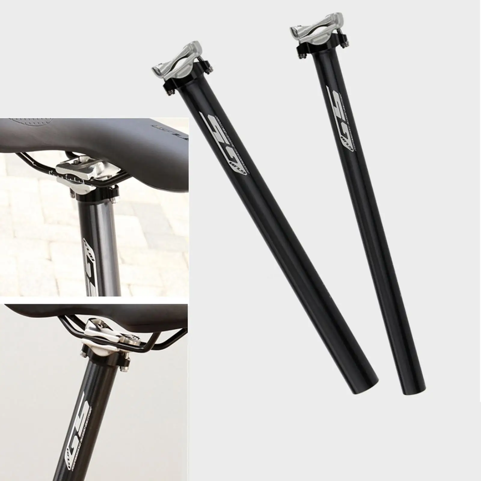 Premium Bike Seatpost φ 27.2.6mm Saddle Tube with Scale Adjusting 385mm Long Lightweight Seat Post Saddle Support Tube