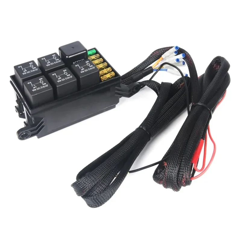 

12V Slim Touch Control 6-Gang LED Switch Panel 600W-1200W Circuit Relay System for Boat Jeep UTV Caravan