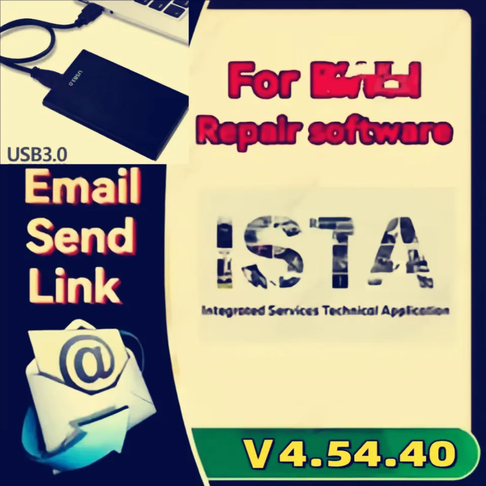 

Latest For B-M-W ISTA 4.54.40 plus full diagnostic software HDD car program pc history map Circuit diagram Parts