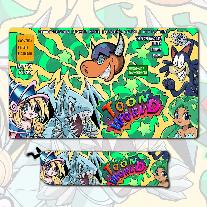 

Original DIY Yugioh Toon World Play Mat Yu-Gi-Oh! Trading Card Games Mat Duel Plate Rubber Card Mat