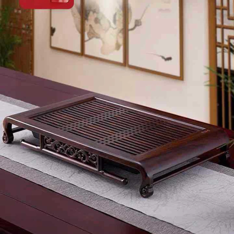 Ebony Tea Tray Boutique Home Office Chinese Kung Fu Tea Accessories Dining Table Decorations