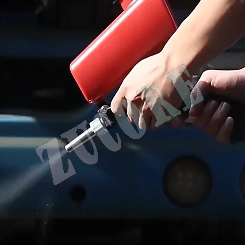Paint Spray Gun Gravity Pneumatic High Pressure Adjustable Sandblasting Gun Portable Mini Handheld Sand Blaster Gun Power Tools
