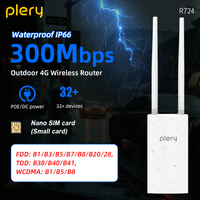 Waterproof IP66 CAT4 Outdoor 4G Router 300Mbps Global LTE Router POE/DC Power 4*5dBi Antennas 2*100M RJ45 For IP Camera/CPE