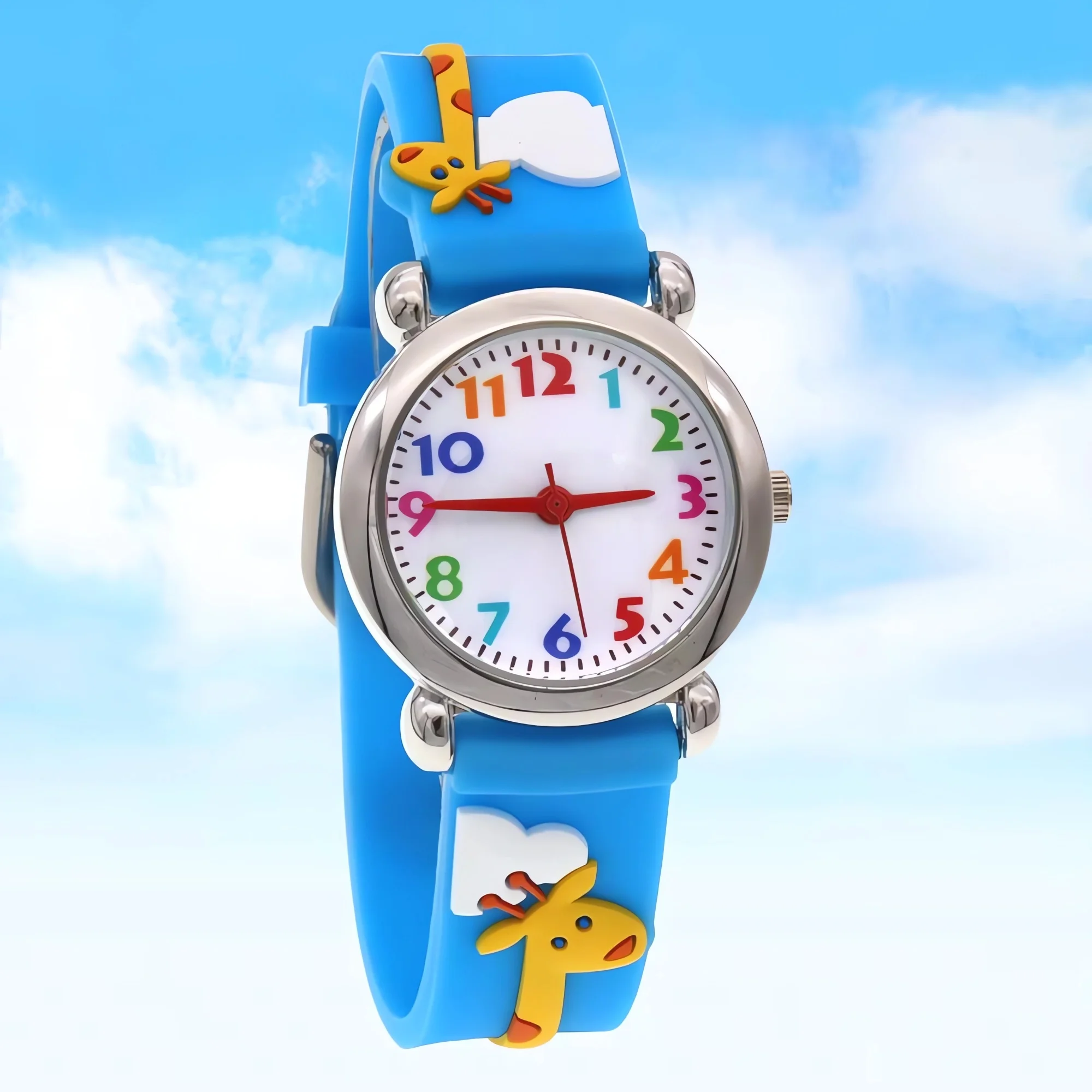 Educational Animal Kids Watch with Silicone Strap Time-Telling Fun Wristwatch Toy for Boys & Girls Birthday Gift