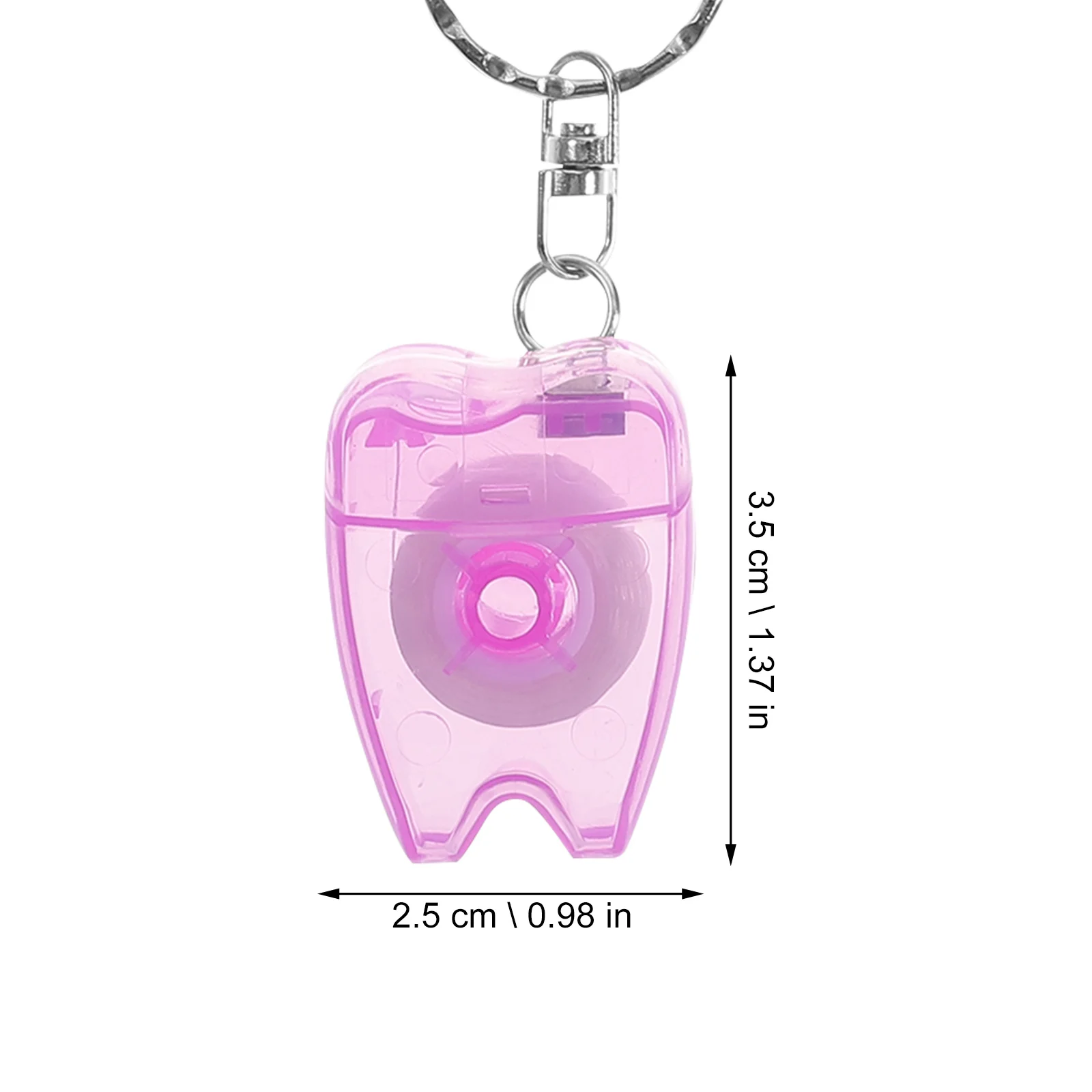 5 قطعة سلسلة المفاتيح المحمولة خيط تنظيف الأسنان العملي مريحة السفر حجم الغبار برهان طويلة الأمد تنظيف الأسنان أداة #2