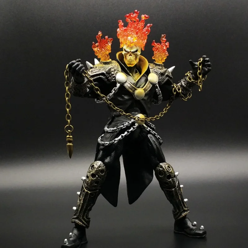 

New Genuine Dc Ghost Rider Model Toy Joint Mobility Holiday Gift Collectibles Desktop Ornament In Stock