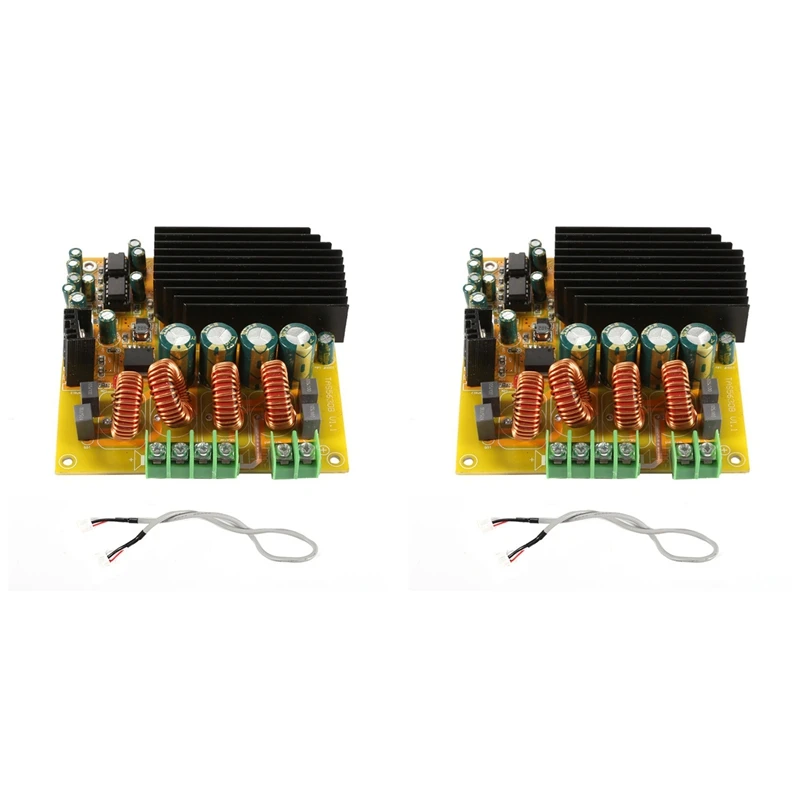 B63B-2Pcs 2X300W Amplifier Board Module Dual Channel TAS5630 With AD827 Preamp Class D Digital HIFI High Power Module