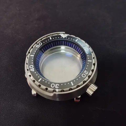 316L rostfritt stål, 20 bar vattentät, tonfiskburk, mineralglas, klocka, boett för SEIKO SBBN031 NH35 NH36, dykarklocka, urverk 10 best sales Seiko Tuna klockboett - №5