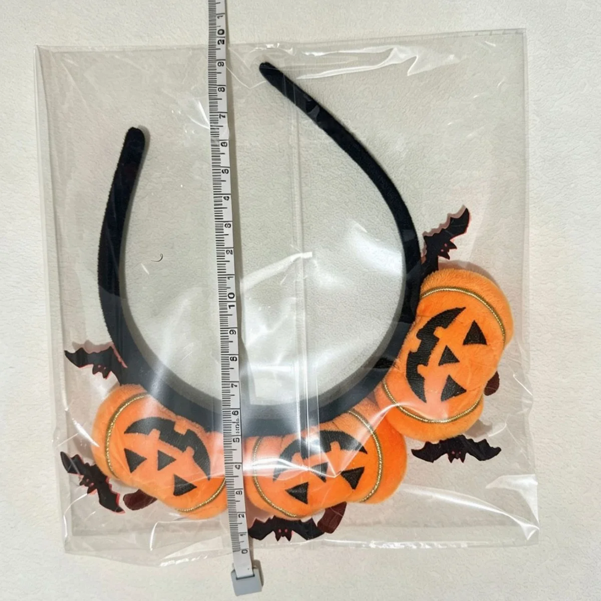 Plüschiger Halloween-Haarreif mit Kürbis-Fledermaus-Motiv für Damen und Mädchen, niedlicher Kürbis-Haarreif, Halloween-Party, Cosplay-Kostüm, Haaraccessoire. – Detail 9