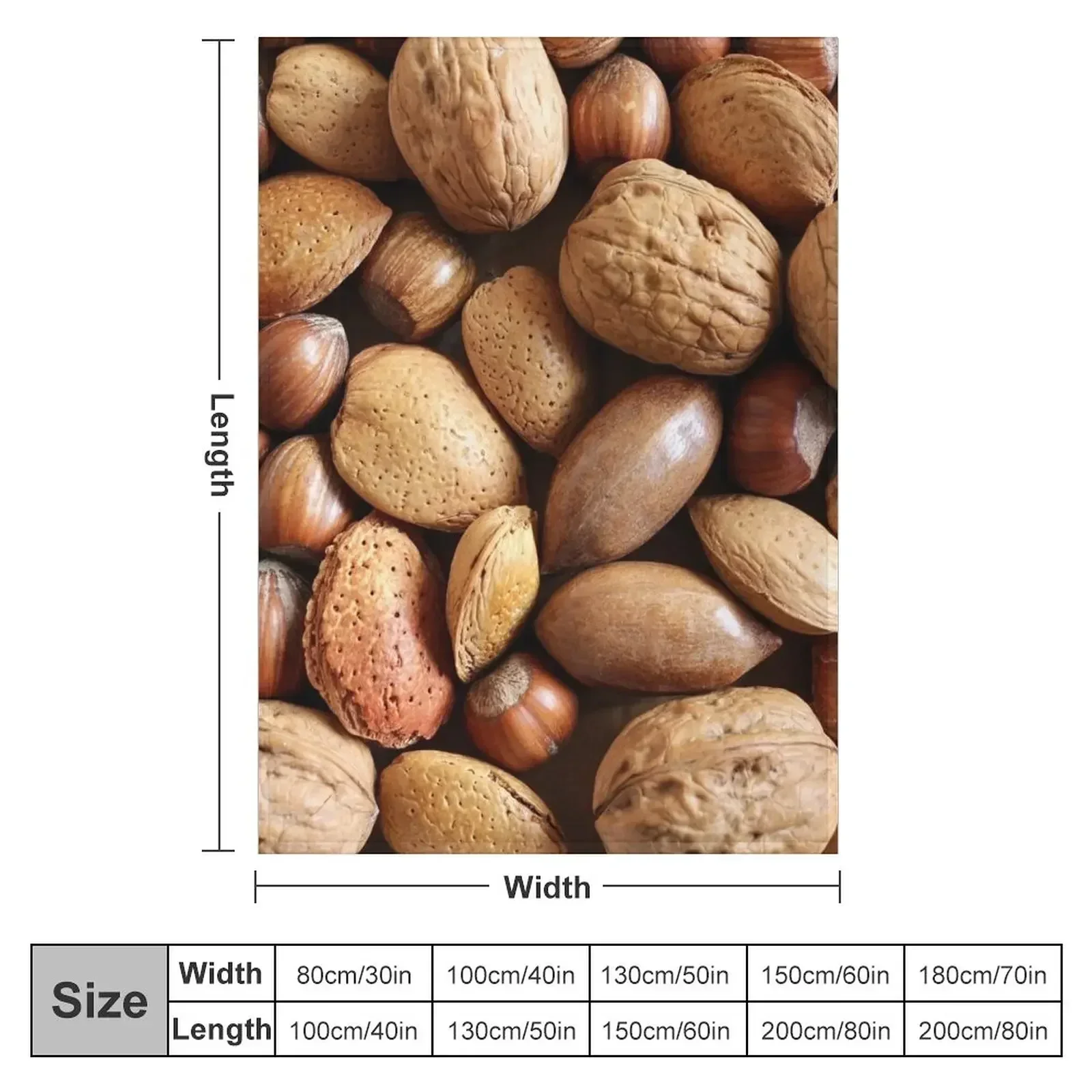 Mixed Nuts Throw Blanket Soft Plush Plaid wednesday Sofa Throw Bed Furrys Kid'S Blankets