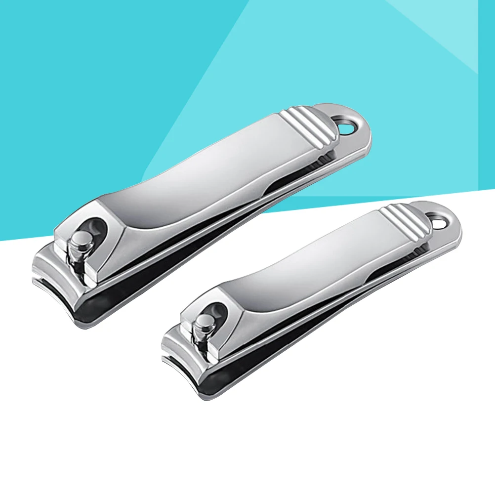 

2 шт., набор кусачек для ногтей, маникюрный набор из нержавеющей стали, инструменты для обрезки ногтей, прочные, прочные для женщин и мужчин, кусачки для ежедневного использования, кусачки для кутикулы