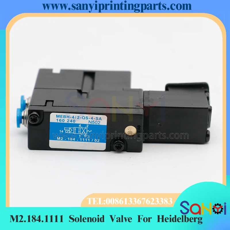 Электромагнитный клапан Heidelberg лучшего качества M2.184.1111 Mebh-4/2-Qs-4-Sa для печатной машины SM102 CD102 SM52 PM52