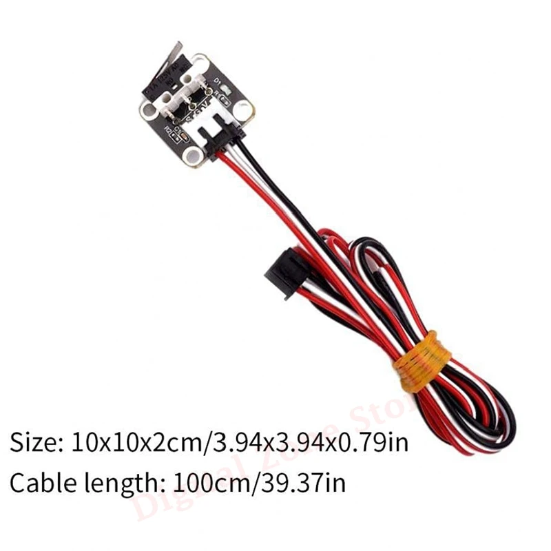 5Pcs 3D Printer Onderdelen Eindschakelaar Mechanische Schakelaar Module Eindstops Met 3 Pins 39.4 Inch Kabel Voor Ramps Reprap tevo Tornado