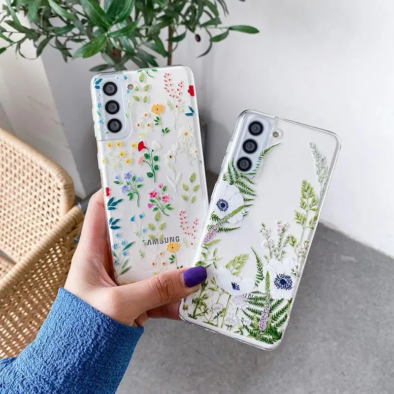 Flower Case for VIVO Y17S Y27 Y28 Y21 Y51 Y31 Y15S Y15A Y01 Y53S Y21S Y33S Y33T Y21T Y50 Y30 Y16 Y19 Y36 Y22S Y75 Y76 Y76S S1