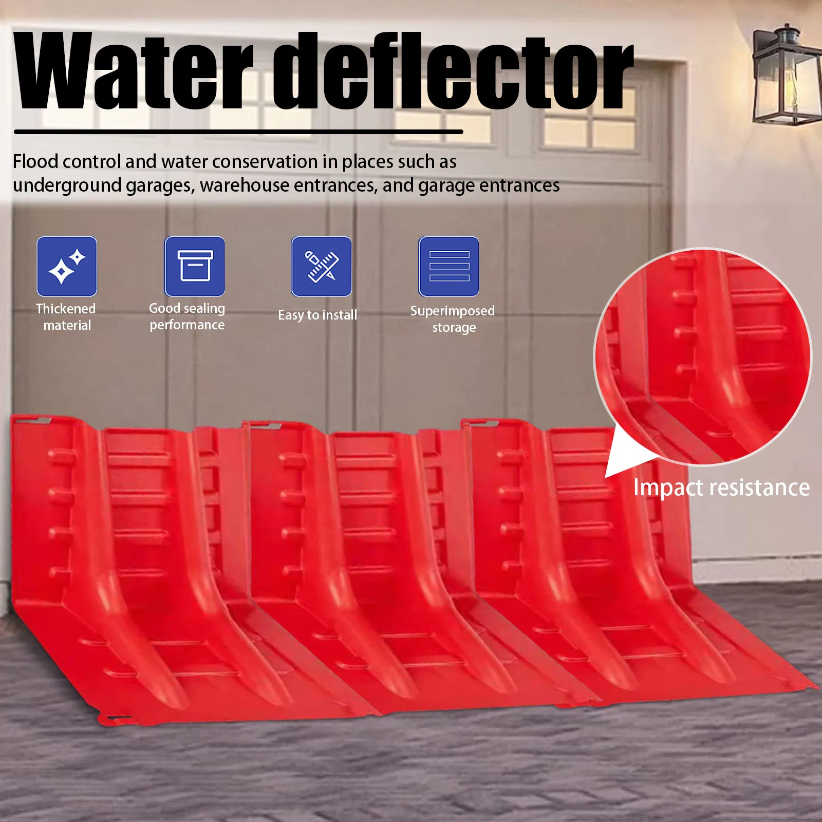 52 سنتيمتر 6 قطعة حاجز الوقاية من الفيضانات انفصال سريعة نشر لوحة حماية مقاومة للماء لخدود تحويل النهر الطرق السريعة #4