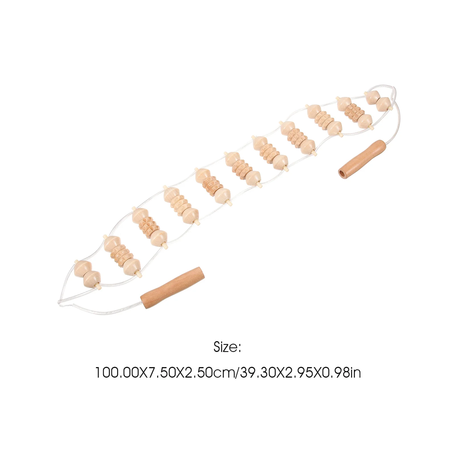 مدلك الظهر تمتد أداة المحمولة خشبية العضلات الأسطوانة للرقبة الكتف الساق لتخفيف الآلام التعب الانتعاش تدليك الجسم