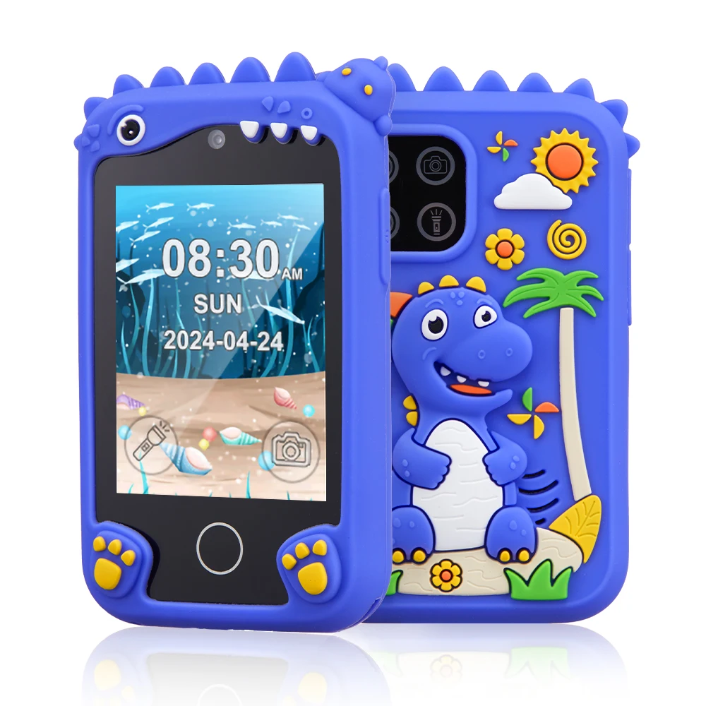 Children Smart Phone Toys 2.8 inch Touchscreen Digital Camera Toys for Boys Girl Phone Toys Music Player Christmas Birthday Gift