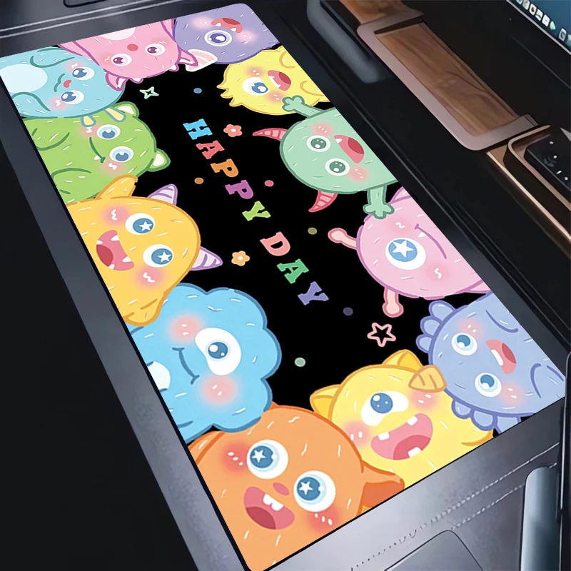 Muismat Cartoon Gamer Kawaii Monster Toetsenbord Pad Laptop Gaming Accessoires Muismat PC Antislip Bureaumat Anime Leuke Muismat