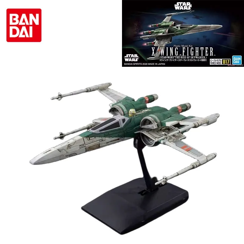 Bandai Original STAR WARS Anime Figure X-WING FIGHTER 017 Action Figure Toys for Kids Gift Collectible Model Ornaments