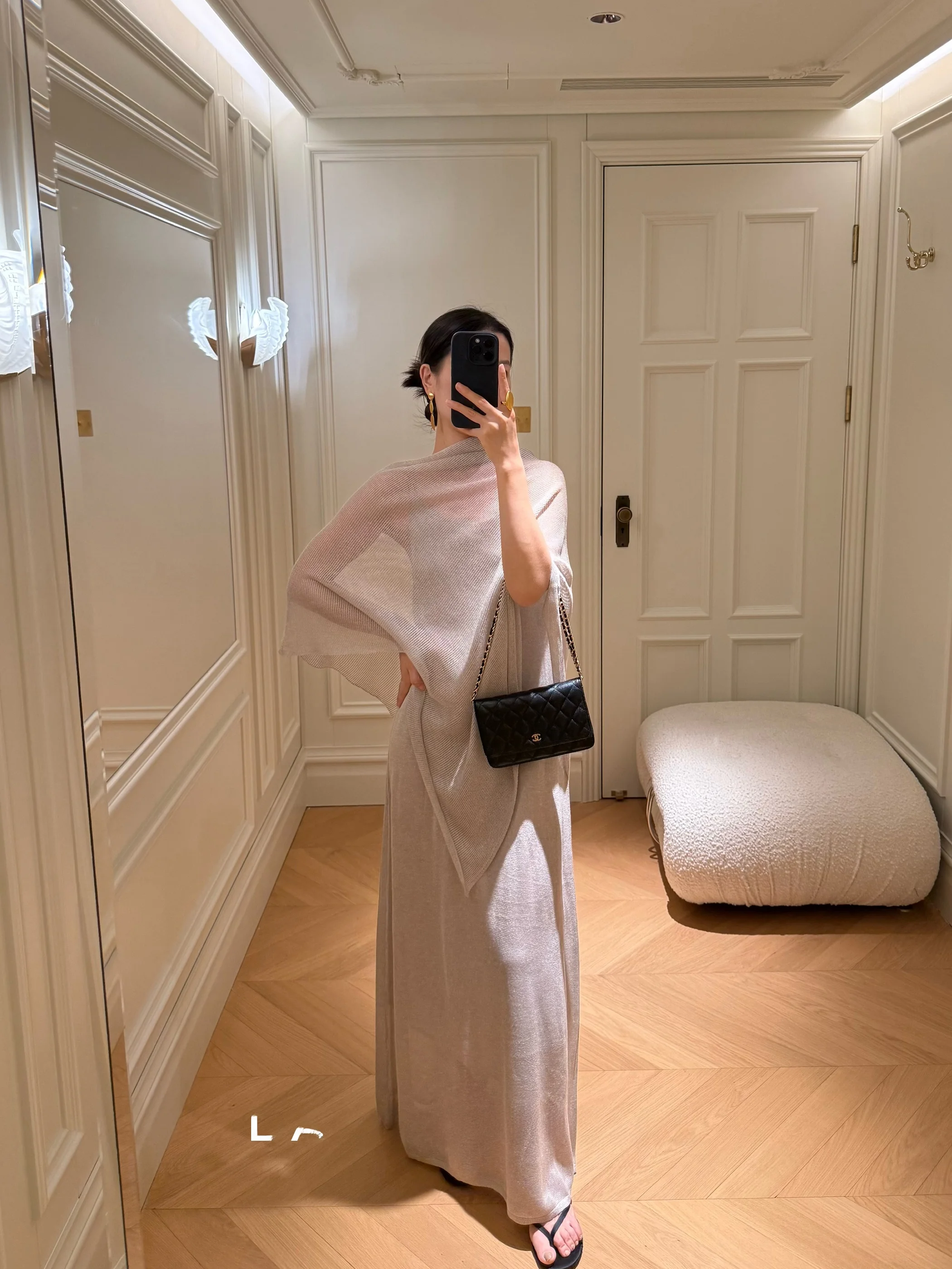 

Официальный комплект DALII: Легкие льняные брюки и платье миди с защитой от солнца, серия Ele Mysterious Aosphere