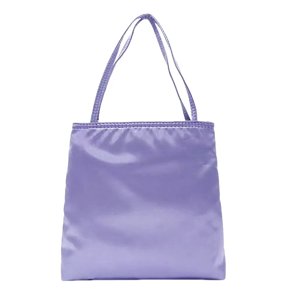 

New Model Satin Underarm Bag Solid color Simple Design Silk Handbag Versatile Shopping Bag Casual Wear