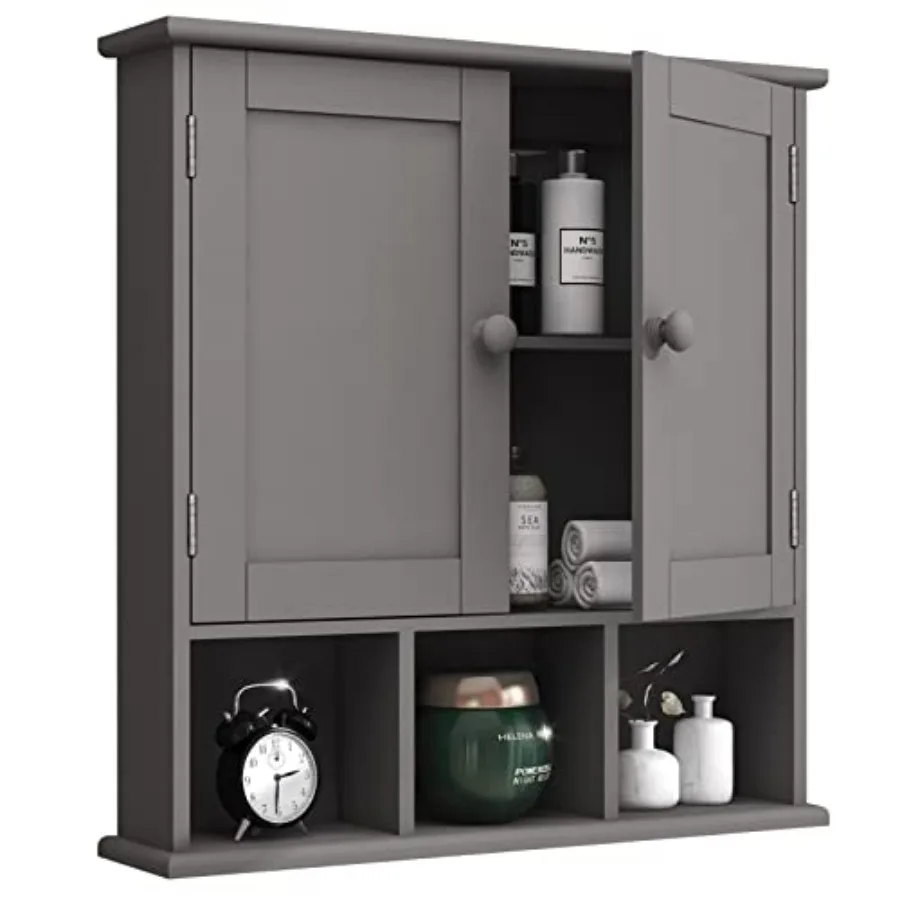 

Bathroom Cabinet, Bathroom Wall Cabinet with 2 Door Adjustable Shelves, Over The Toilet Storage Cabinet, Bathroom Cabinet Wall