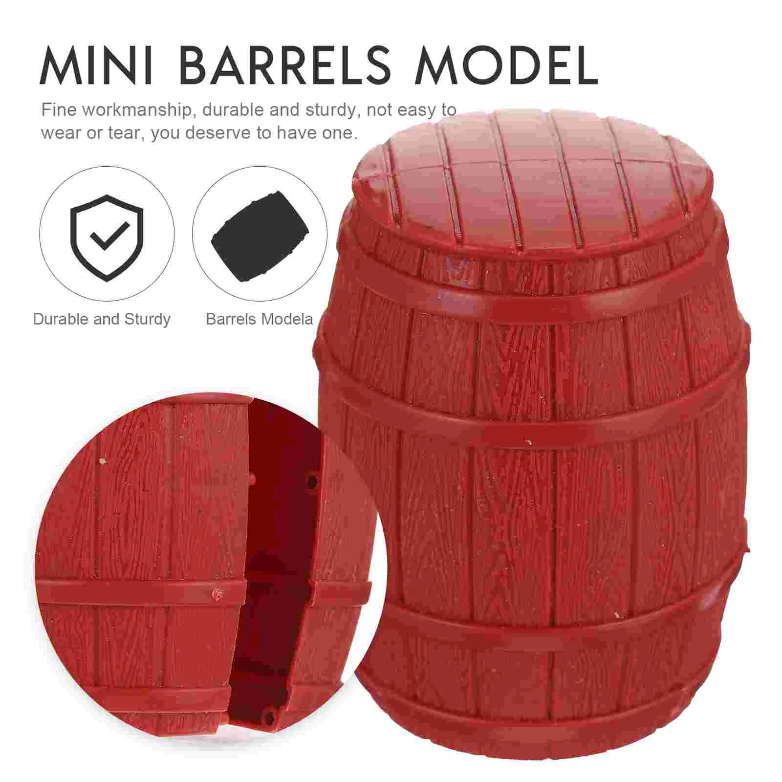 Accessoires de modèle de baril de Pirate, élingues, paniers à linge pliables, épandeur de gouttes, semoir, seau de Dispersion, 12 pièces