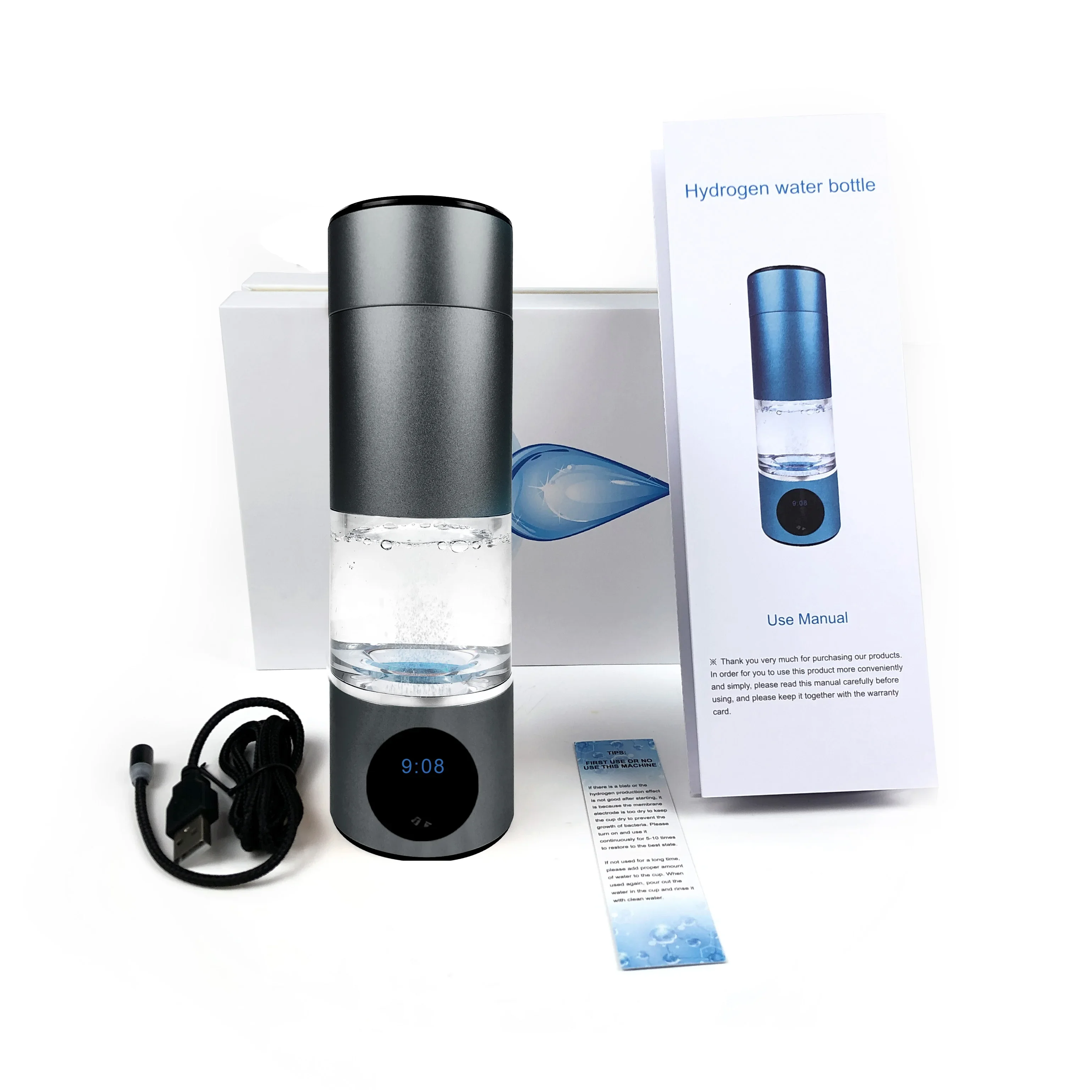 Suyzeko 6000PPB High Quality Hydrogen Water Processor Weakly Alkaline Water Hydrogen H2 Cup