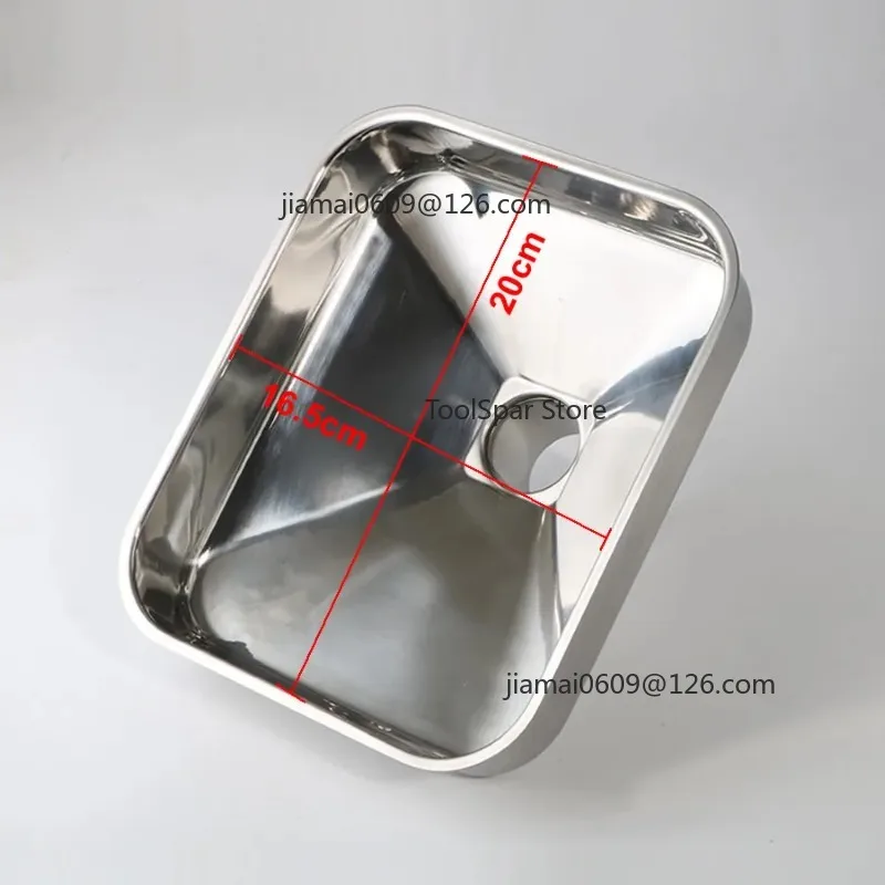 Stainless Steel Square Rectangular Large Diameter Funnel Industrial Kitchen Hopper For Wine Liquid Filling