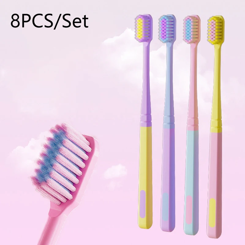 Bristles Toothbrush Soft Bristles Household Small Head Ultra-Fine Soft Women Men Adult Couples