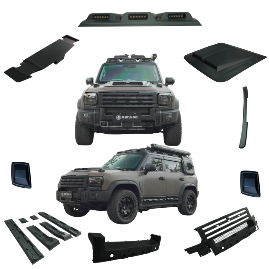 

New Design Upgrade Body Kit for Jetour T2 Traveller Car Front Bumper Hood Grille Side Skirts Rear Spoiler 4x4 Auto Accessories