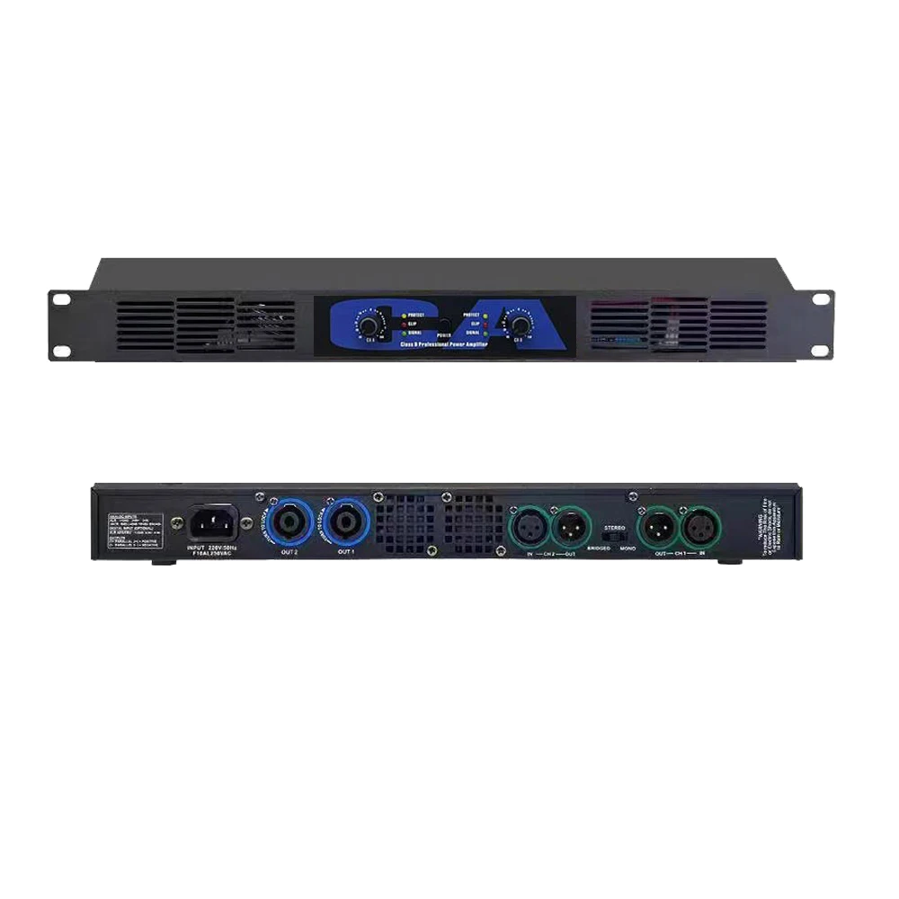 

CA-S 2/ 4 Channel Horn Speaker Sound Power Amplifier 5200W Digital AMP Mini 1800 Watts 1U 19 Inch