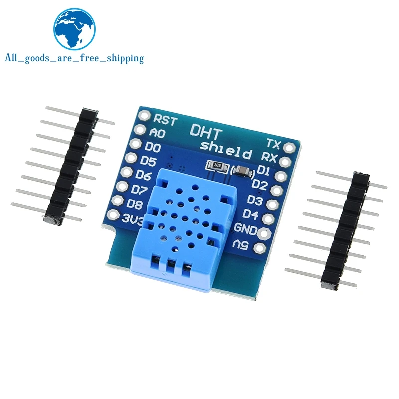 TZT DHT Shield For WEMOS D1 mini ESP32 MINI DHT11 Single-bus digital temperature and humidity sensor module wifi temperature