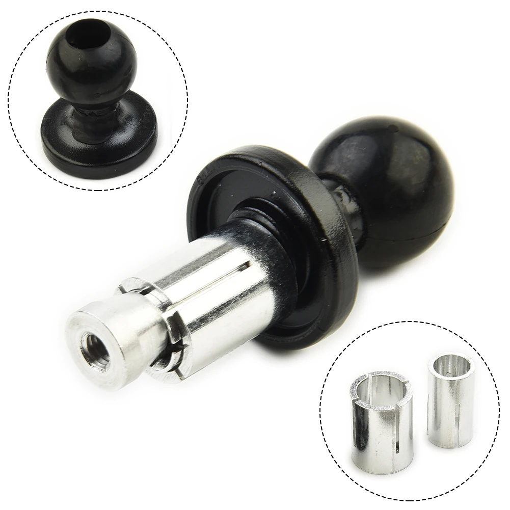 Aluminum Alloy Motorcycle Fork Stem Ball Head Mount Base Compatible With RAM Bracket Adjustable Joint For Phone Camera Naviga