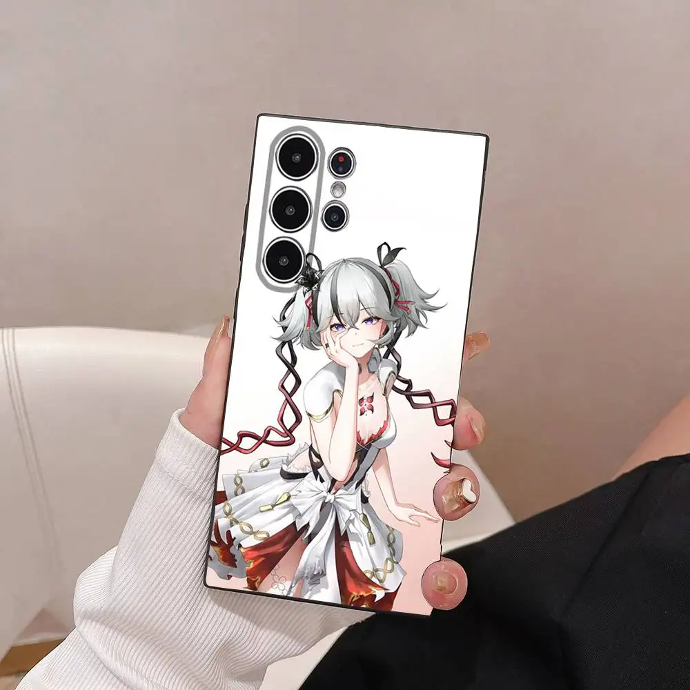 Wuthering Waves Camellya 電話ケース 電話 S シリーズ S21 S22 S23 S24 S25 FE Plus Ultra TPU ソフト肌に優しいケース