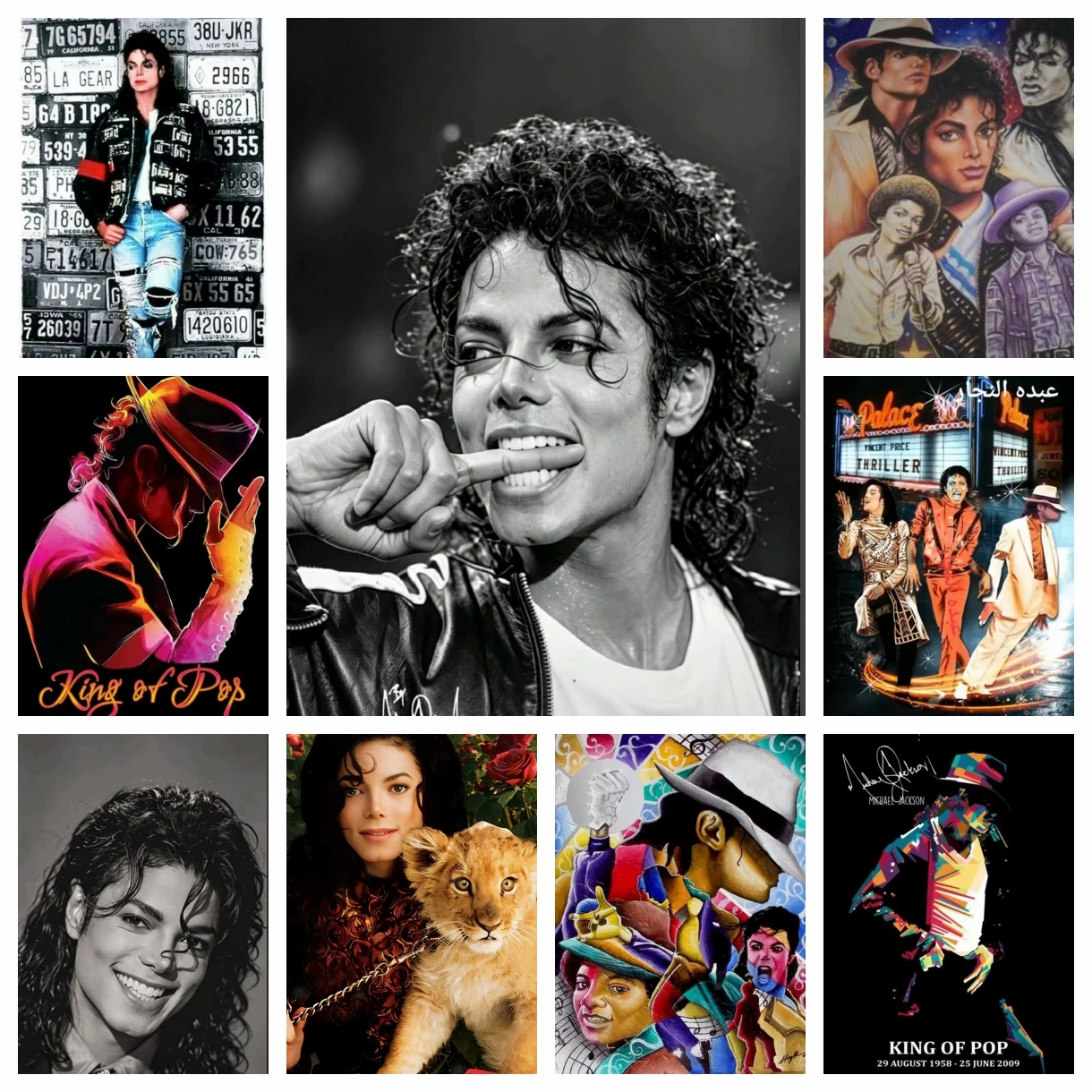 5D DIY American Famous Singer Round Diamond Painting Kit Michael Jackson Cross Embroidery Handmade Mosaic Art Gift 2026