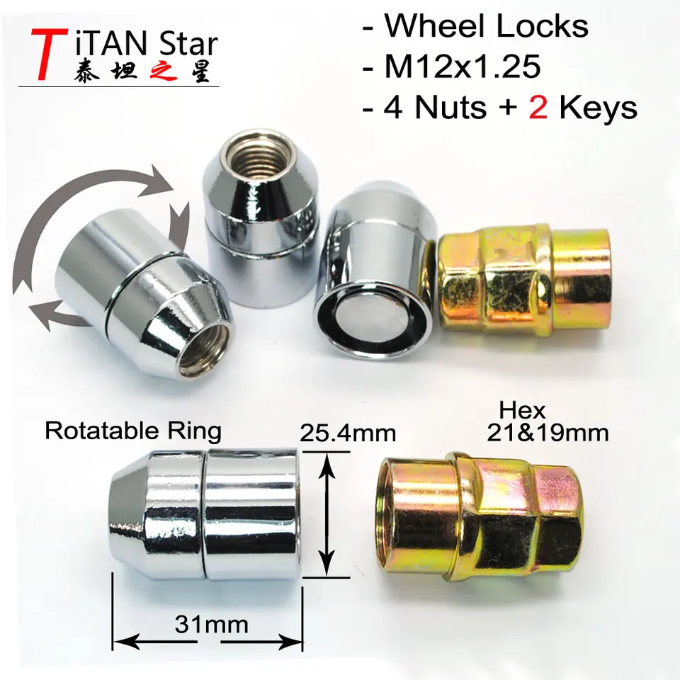 Black Wheel Nuts & Locks (16+4) 12x1.25 Bolts For Suzuki Ignis Sport Mk2 2003-2006