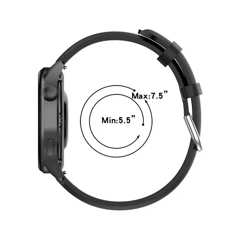 Bandas de cuero PU de 22mm y 20mm para Samsung Galaxy Watch Active 2 Watch 3 Gear S3, pulsera para Amazfit bip Huawei GT2