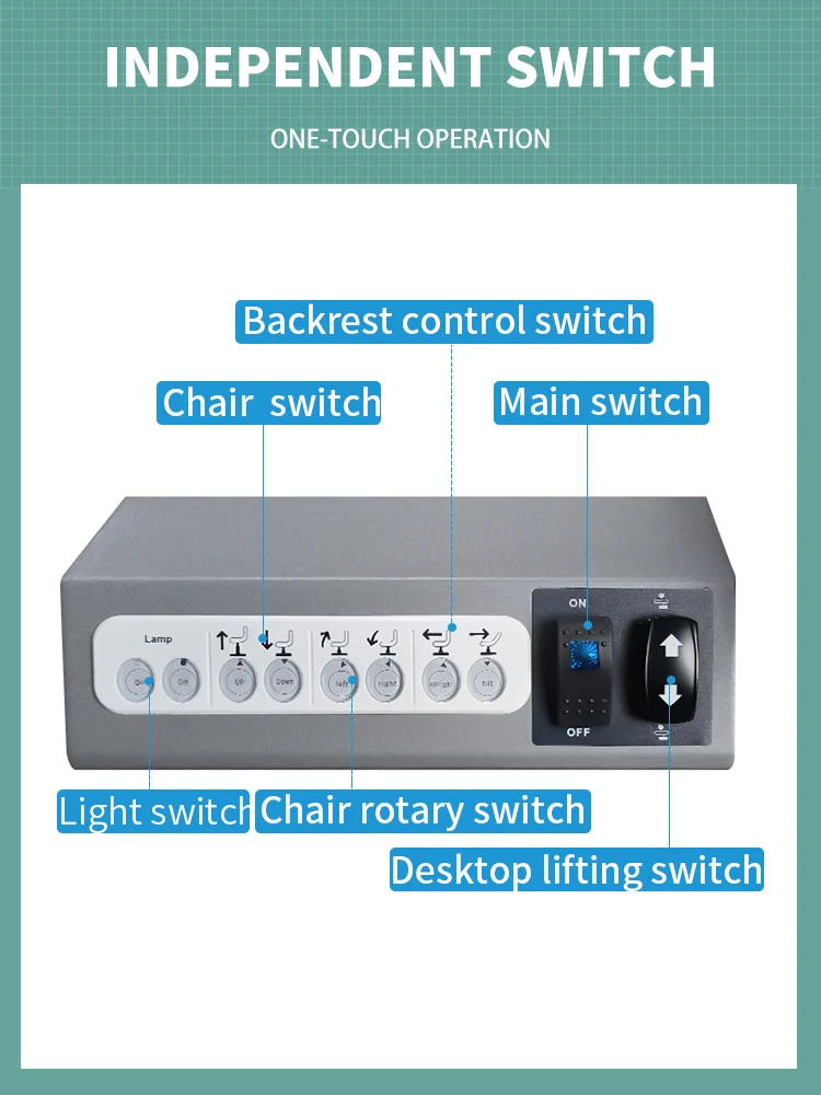 Integrated Optometry Table Optometry Unit Lifting Platform Combination Table Bull Eye Swing Arm with Chair Lift Extended Desktop