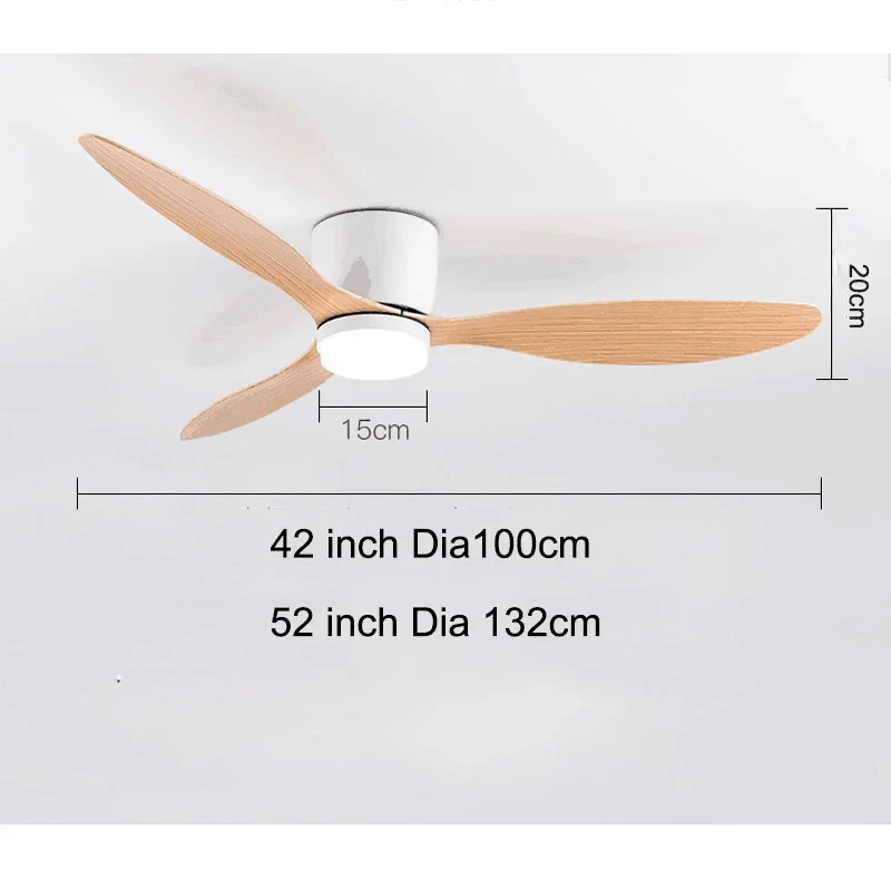 Modern Led Ceiling Fan Without Lights DC Motor 6 Speeds Timing Fans 20CM Low Floor Loft Remote Control Lux&vitae Fan With Lights