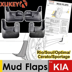 XUKEY Mud Flaps For Kia Rio Soul Cerato Spectra Forte Optima Sportage K3 K5 X-line KX Cross Mudflaps Splash Guards Mudguards