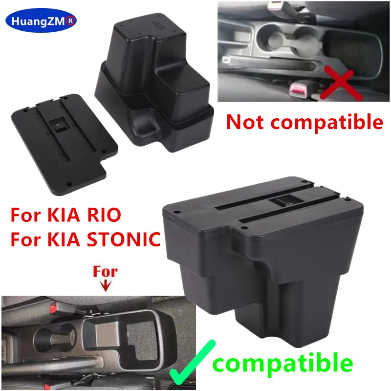 Bracciolo per auto per KIA RIO bracciolo Box per KIA STONIC KIA Rio lx Cerato Center Storage Box Retrofit part accessori per auto 2015-2024