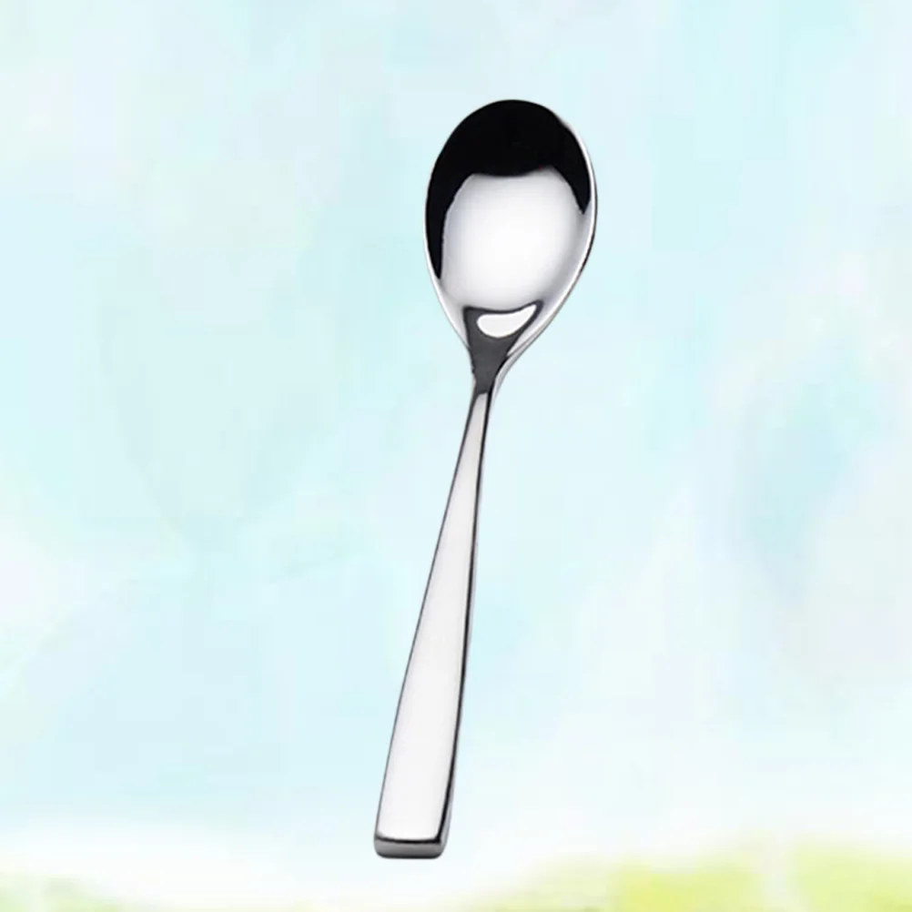 

1PC 304 Creative Stainless Steel Teaspoon Coffee Spoon Dessert Stir Soup Spoons teaspoons stainless steel spoons