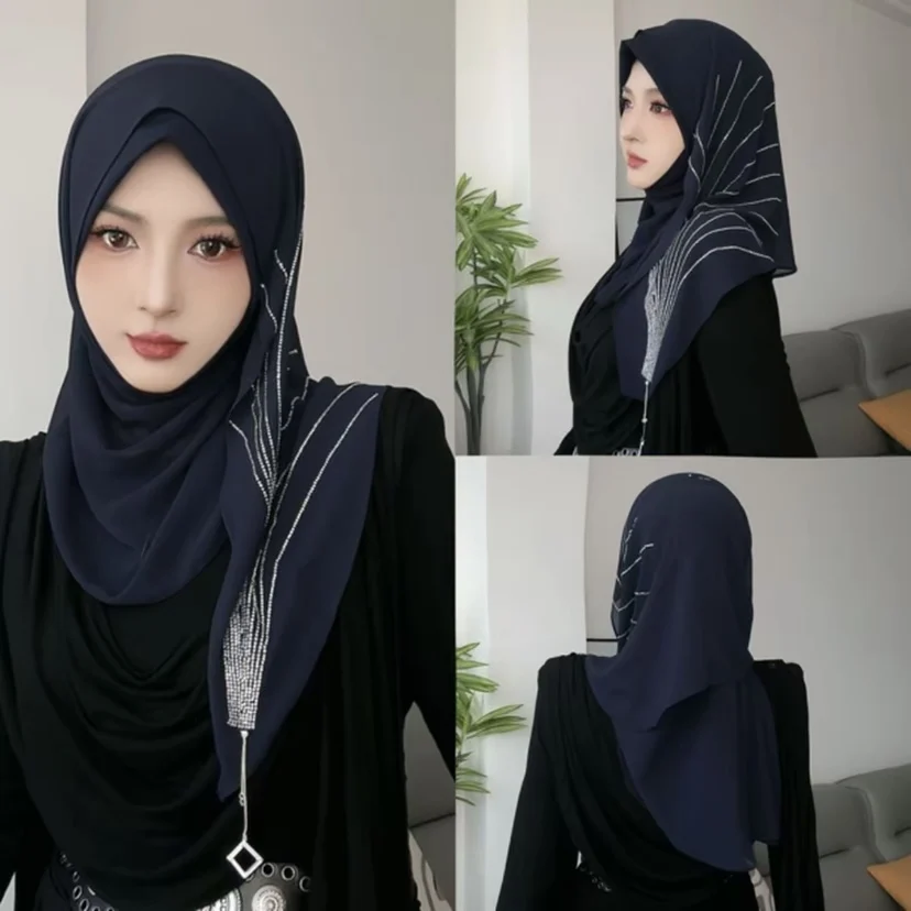 

Muslim Women Head Wears Hijabs Islamic Wraps Scarves