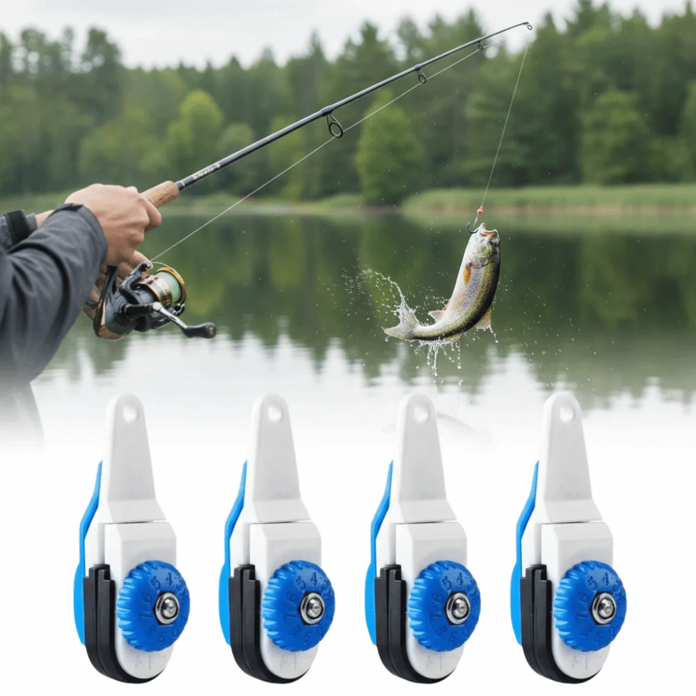 4PCS with Padded Fishing Line Release Clip Adjustable Tension 62*19mm Downrigger Release Clip Plastic Outrigger Release Clip