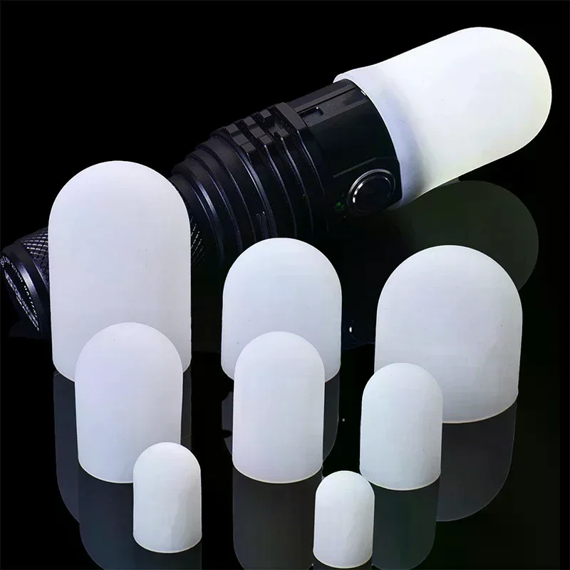 2Pcs Silicone Elastic Flashlight Lampshade For SP31 SP35 IF22A C8G IF25A SP36 S2 C8 EA01 TS21 Q8 14-75MM Torch