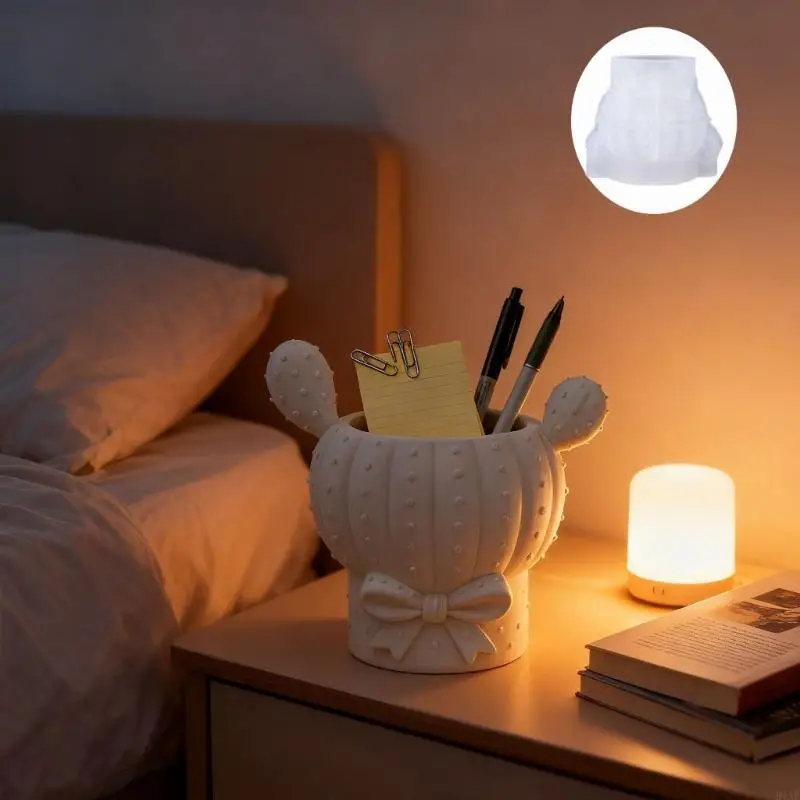 91AF سيليكون الفربيون حاوية قالب الزهرية قوالب حاويات النباتات قوالب مناسبة للمجوهرات صب الراتنج والمنزل