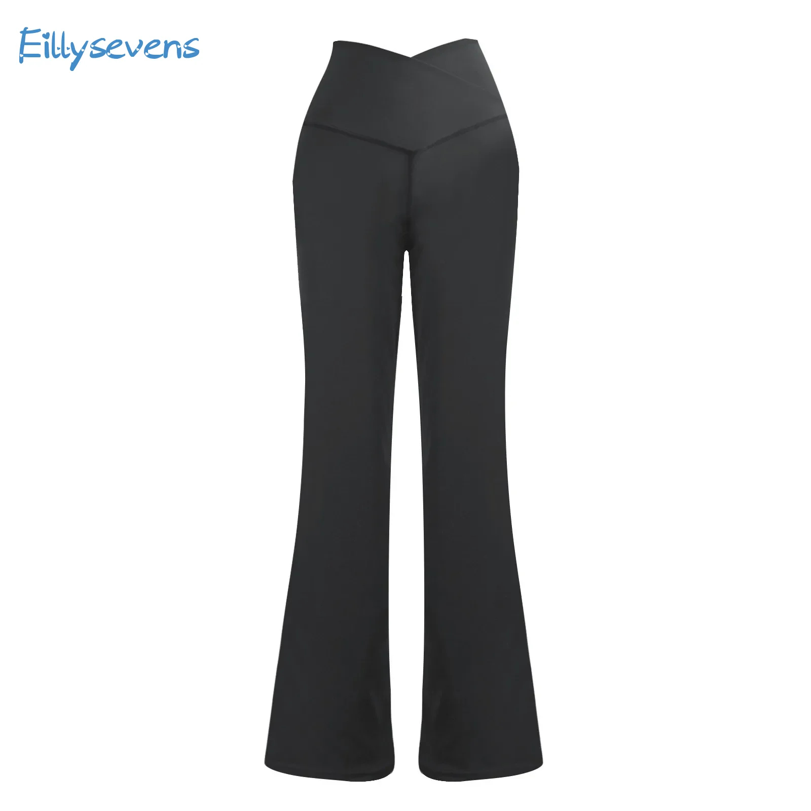 

Women'S Yoga Leggings Pants Fashion Leisure Cross High Waist Solid Sports Dance Flared Pants Summer New Slim Fit Flared Pants